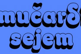Moder napis 'Smučarski sejem'